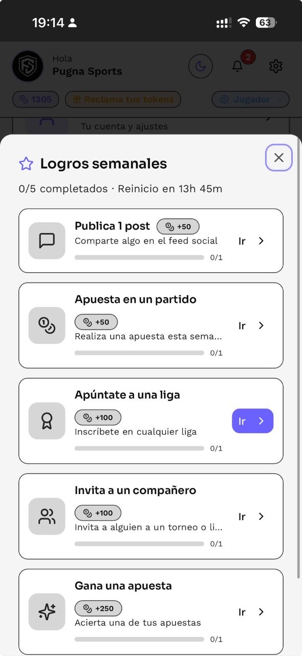 Logros semanales de Plyka